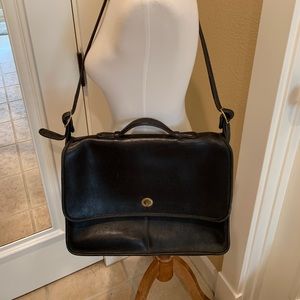 Vintage Leather Coach briefcase